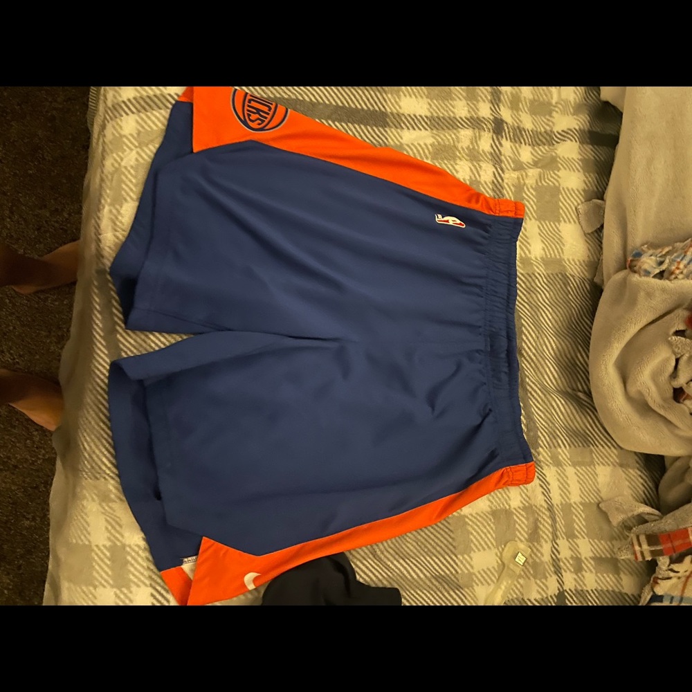 NBA nike player only NY knicks shorts XXL fit like a L-XL